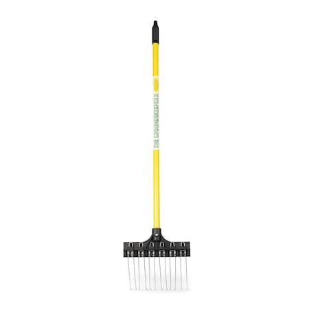 The Groundskeeper Ii Groundskeeper II 9 in. Shrub Rake with 36 in. Yellow Handle 99351